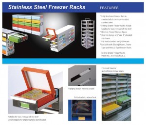 stainless steel freezer racks detail